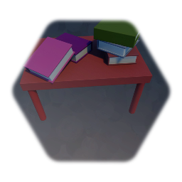 Table with book