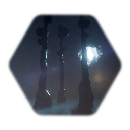 Swamp trees - group of 3