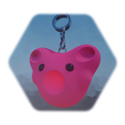 Pink Bear Keyring