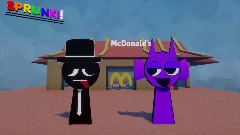 Sprunki- durple wants McDonald's