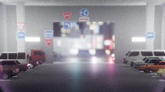 Parking Garage, Momotaro Row, Urashima, Hanabura, Japan, 1990