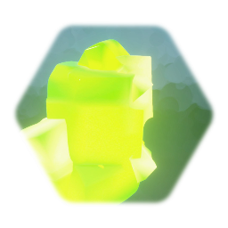 Green Glowing Crystal