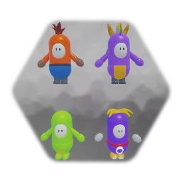 FALL GUYS -  90's PLATFORMER SKINS