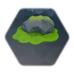 Mossy Rock with grass