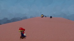 Mario in bob bomb battlefield