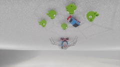 Piggy tales: Train trampoline