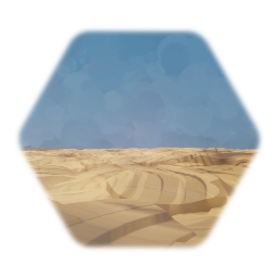 Realistic sand or sandstone landscape