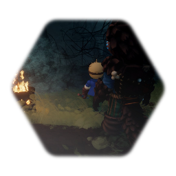 Remix of Witch house dynamic scene/screensaver with many random