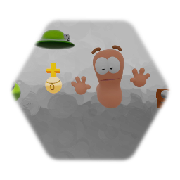 Worm Model With Accessories