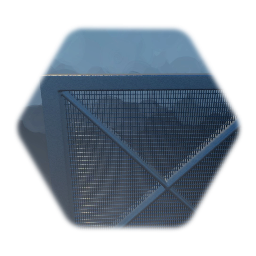 Metal Grate Wall - Square Corners