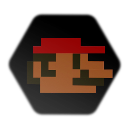 8-bit Mario head