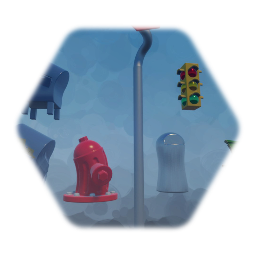 Cartoon City Objects