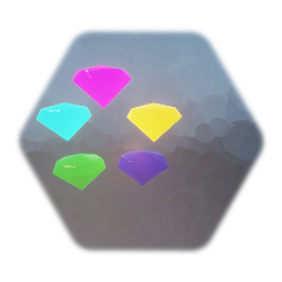 Gem Collectible, 5 colours (touch-based)