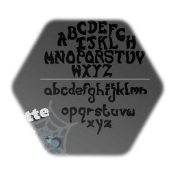 2D Silhouette - Font (Letters)