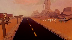 Western low poly art