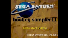 Sega Saturn Bootleg Sampler II Screen