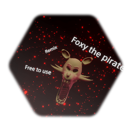 Foxy the pirate (fnaf head template v1)