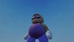 Wario dies from a collapsing bridge