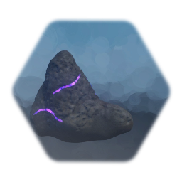 dark realm gray rock (glowing veins)