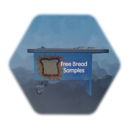 Unexciting free sample stand