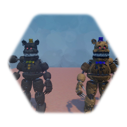 Nightmare fredbear and Nightmare