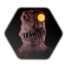 Underground monster head