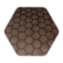 Hexagon painted floor