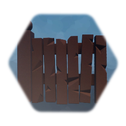 Simple Wooden Fence Post