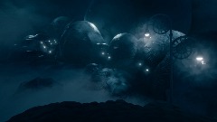 Foggy Night Stairway