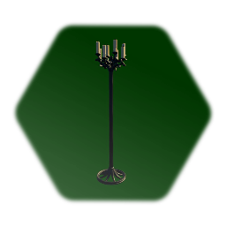 Unlit Iron Tree Candle Stand