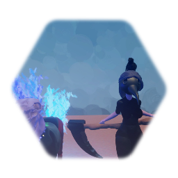 Death her crow dust and her horse dispair