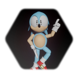 Stylized clássic Sonic Model