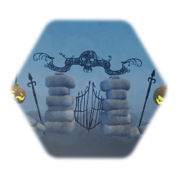 Halloween Graveyard Gate