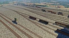 Railroad train Yard