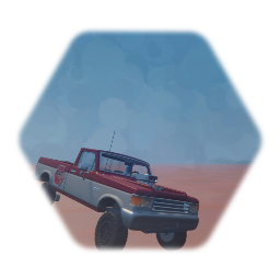 Pickup truck with v8