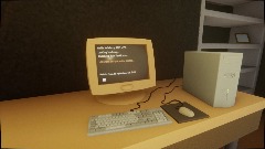 Old Computer Booting Up (New Sticker Feature)