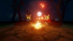 Cats by the Campfire