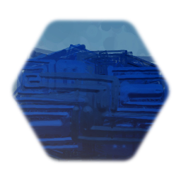 Blue Metalic Squares