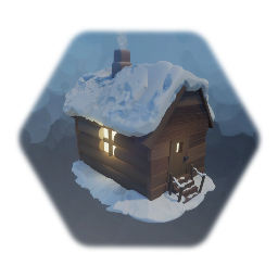 Snowy Wooden Chalet / Chalet En Bois Enneigé