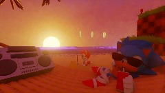 Knuckles's revenge at the beach