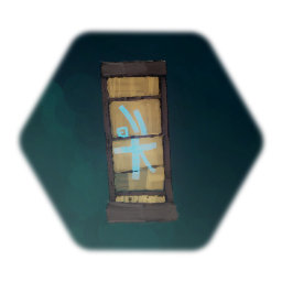 Yellow Window with Sign