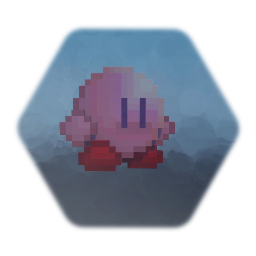 Remix of pixel art kirby