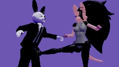 Luna kicks Zendir in the Nuts