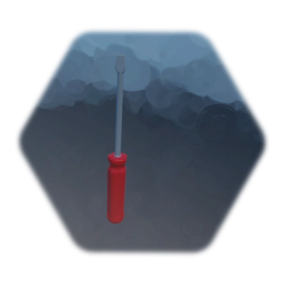 Red Handled Flathead Screwdriver