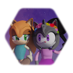 Flynn rider Nick and rapunzel judy from Zootopia X Tangled
