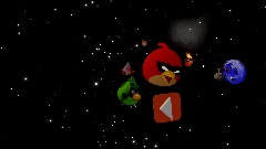 Luigi in angry birds space