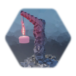 Candle on rock chain