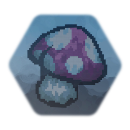 Pixel Art Poisonous Mushroom