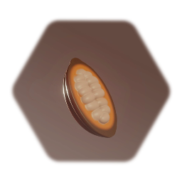 Cacao Pod Half