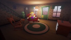 Wario dies by a nuke when hes eating